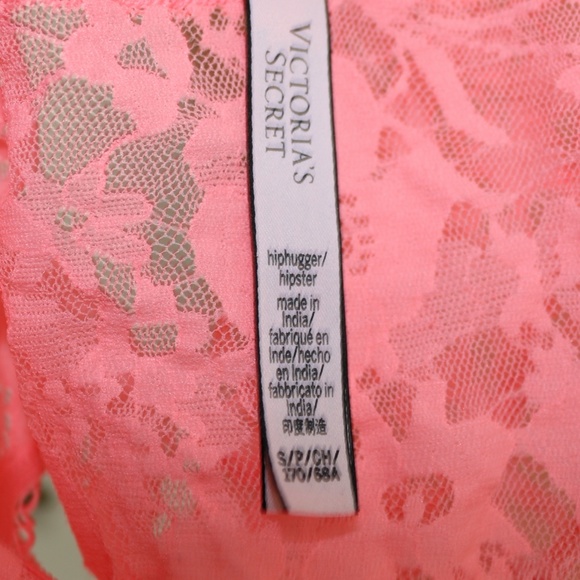 victoria secret pink panty lace hiphugger hipster small - Picture 4 of 5